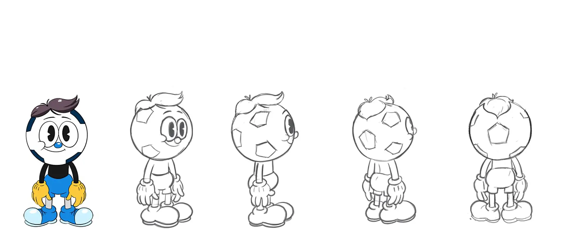 The Betzies - expressive 2D character design sheets sketches | Frame 11