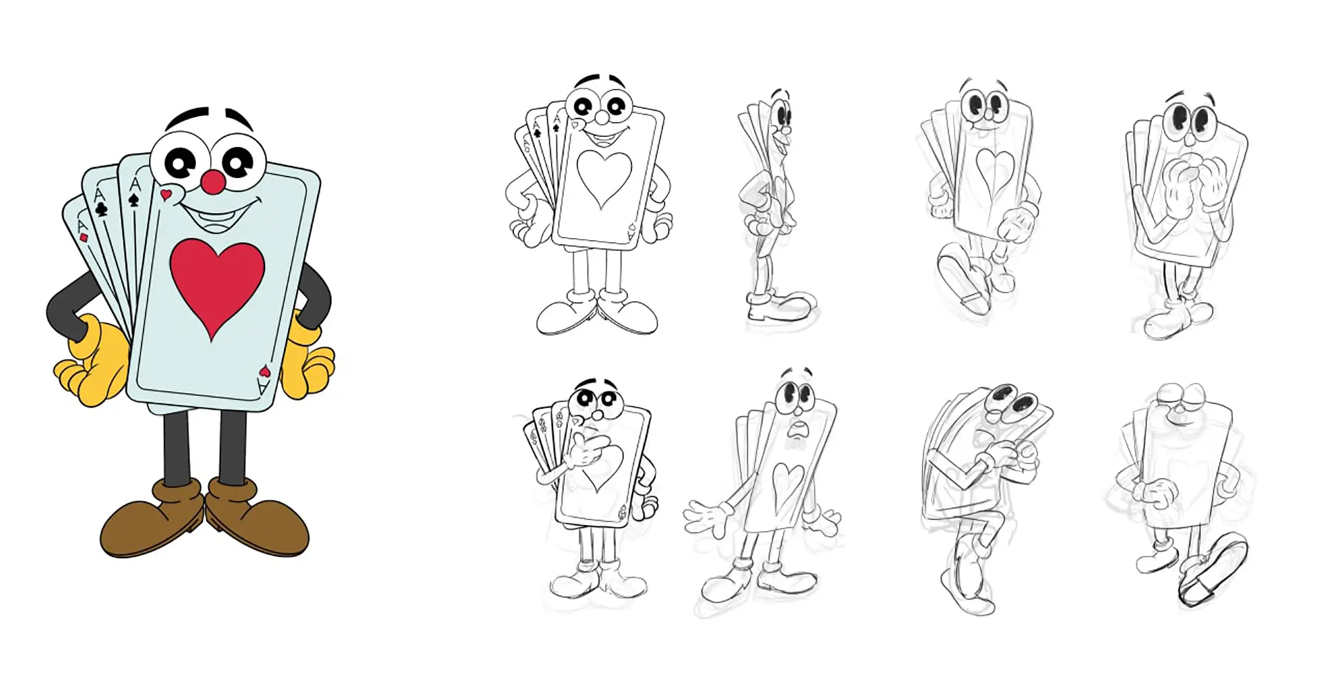 The Betzies - expressive 2D character design sheets sketches | Frame 12