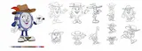 The Betzies - expressive 2D character design sheets sketches | Frame 13