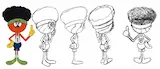 The Betzies - expressive 2D character design sheets sketches | Frame 14