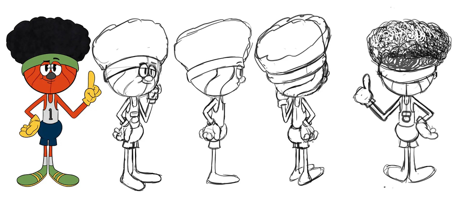 The Betzies - expressive 2D character design sheets sketches | Frame 14