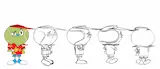 The Betzies - expressive 2D character design sheets sketches | Frame 15