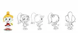 The Betzies - expressive 2D character design sheets sketches | Frame 16