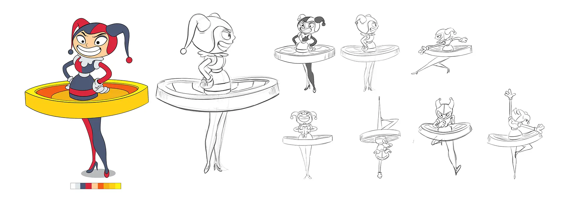 The Betzies - expressive 2D character design sheets sketches | Frame 18