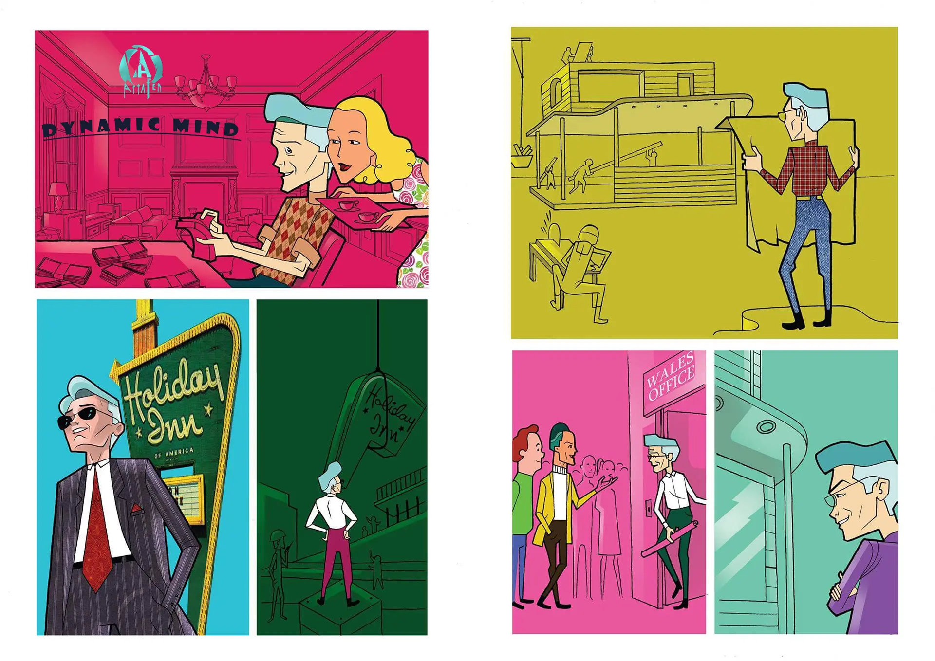 Editorial Portfolio - premium editorial magazine digital illustration book cover | Frame 3