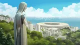 Heaven 11 - cinematic football anime environment layout | Frame 1
