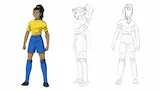 Heaven 11 - cinematic football anime environment layout | Frame 5