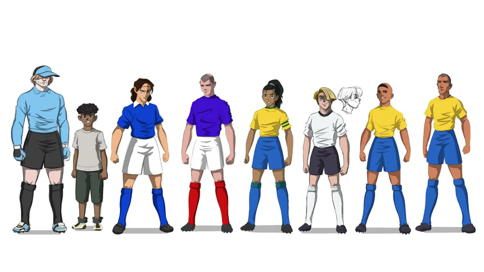 Heaven 11 - cinematic football anime environment layout | Frame 7